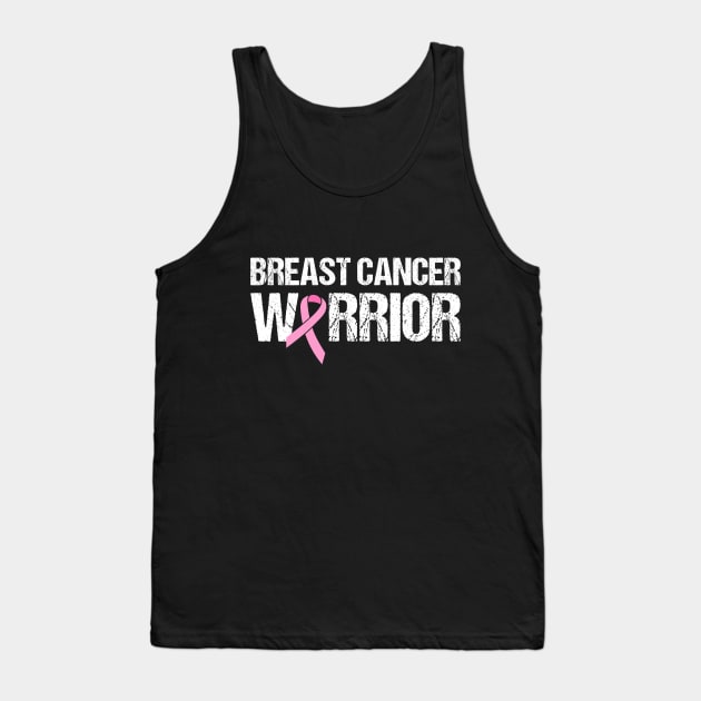 Breast Cancer Warrior Tank Top by PinkInkArt